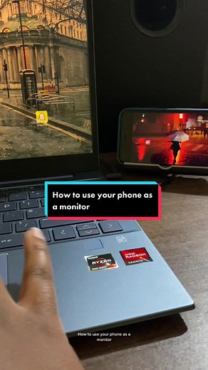 How to use your phone as a monitor ##pctips##phone##phonehack##android##iphone##monitor##techtok##duncanzz##spacedesk