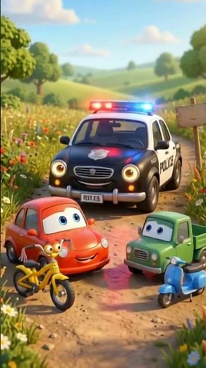 Shortcut Trouble! 😲 Talking Cars Get Stuck | Kids Cartoon Adventure #carcartoon #cartoonforkids