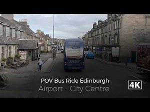 Edinburgh Airport to City Centre Bus Ride | Scenic POV Journey in Scotland