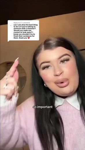 2.9K views · 44 reactions | Replying to @C SUPPORTING A STAMMERER 勺✨ any questions feel free to leave in the comments as these are so IMPORTANT when it comes to educating & spreading awareness勺✨ BE KIND 勺✨ #stammer#stutter#mimidarlingbeauty#speechimpedement#mimidarling#girlwithstammer#stammerawareness | Mimidarlingbeauty official | Facebook