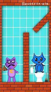 Toilet War Rude Fox vs Poppy Playtime in Poop Battle! #shorts | Maner Man