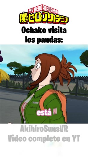 Uraraka visitando pandas y perdiendo la calma 🐼😂 | My Hero Academia VR