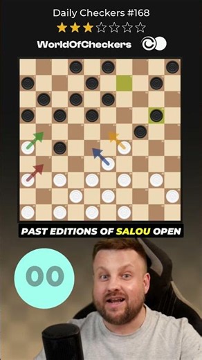 Shot of the Tournament by Matheo Boxum ✋ ⚪⚫ ⭐3/7 | Daily Checkers #168
