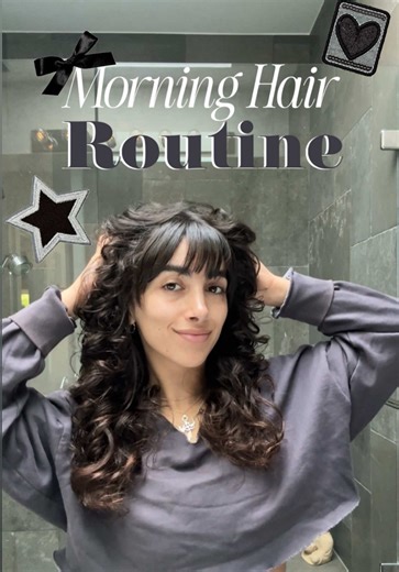 me 🤝 heatless curl wrap hair oil from @SheaMoisture #fyp #haircareroutine #hairstyletutorial #morninghairroutine #curlyhair