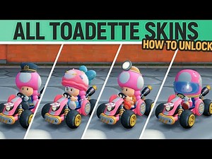 Mario Kart World - Toadette - How to unlock all Skins/Costumes
