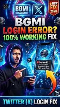 Failed To Login Try Again 9999 | Bgmi Twitter login problem | Twitter login problem in Bgmi