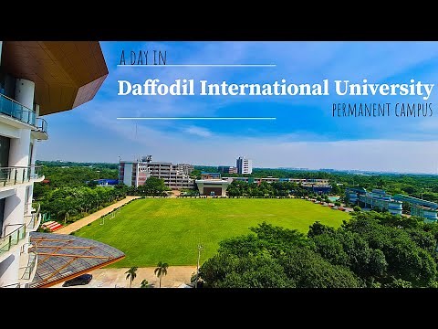 Daffodil International University 4K "DIU permanent campus" 4K view.