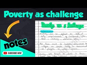 | Poverty as challenge | Handwritten Notes |Class 9th| Economics| Ch-3| ‎‎‪@Edustudy_point‬