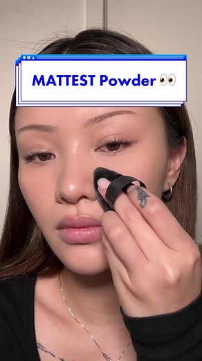 immovable object vs unstoppable force #makeup #foundation #makeuptutorial #mattepowder #powder