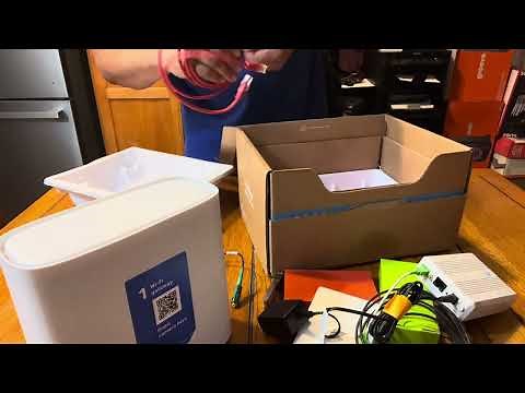 How to install AT&T internet self install kit. Bgw-320 red Ethernet fiber modem