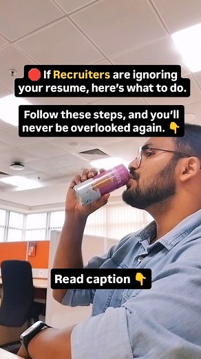 Let me tell you this honestly—as a recruiter, I don't want to ignore any resume. But with 200 applications per role, some resumes never even get a second glance. Here’s what might be going wrong (and how to fix it): ✅ 1. Your resume isn't aligned with the job you're applying for. Generic resumes are easy to spot. If I don’t see the job title, skills, or relevant keywords within the first few seconds—I move on. 🎯 Fix it: Customize your resume headline and summary to match the role. Tailor your b