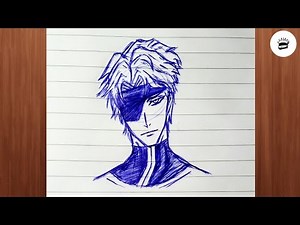 How To Draw Aizen Sosuke | Easy Anime Drawing | Tutorial | Bleach |