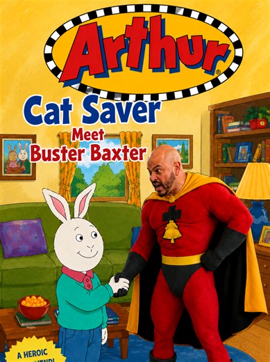 Cat Saver Meet Buster Baxter 😂 @ArthurPBS @PBS KIDS #arthurtvshow #busterbaxter #catsaverandbusterbaxter #viralvideo #aivideo