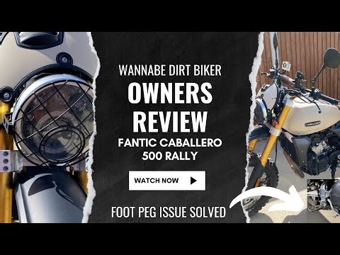 Owners review on the Fantic Caballero Rally 500 including problem solved with these extenders