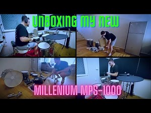 New Drum Set Unboxing + Set Up Time Lapse! (Millenium MPS-1000)