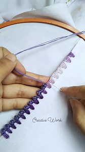 Easy and unique lace design 😍 #unique #easy #beautiful #lace #lacemaking #design #embroiderydesign #reelschallengereelschallenge #reelsfypシ #viralchallenge #viralreelsシ #trendingreelsvideo #foryou #followers | Creative Work