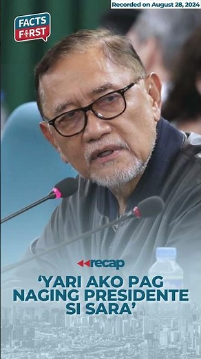Rep. Abante: Yari ako pag naging presidente si Sara Duterte