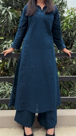 Blue Premium Cotton Co-ord Set
