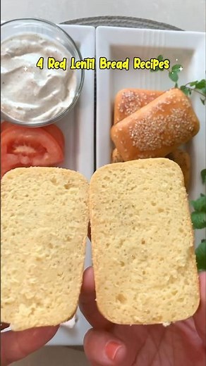 4 AMAZING Red Lentil Bread Recipes 😍 #bread #glutenfree #amazing #recipe #protein #viral #fyp #new