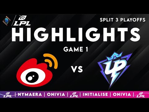 WBG vs UP Highlights Game 1 | LPL Playoffs 2025 | Weibo Gaming vs Ultra Prime by Onivia