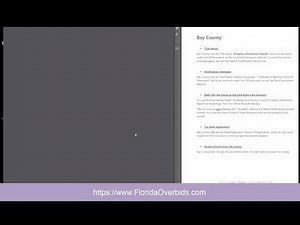 Bay County FL: Locate the Documents (Tax Deed Auctions and Excess Proceeds)