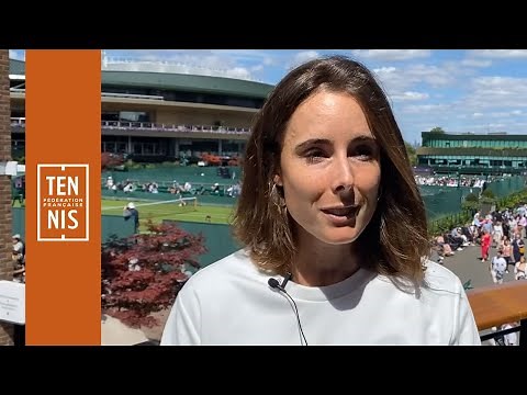 Alizé Cornet après sa victoire au 1er tour de Wimbledon | FFT