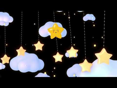 Baby Bear | Star and Clouds Gentle Night Scene | Sleep Sensory Video for Babies