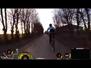60 minute Evening sunset Indoor Cycling Workout Turbo Training Video