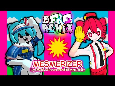 MESMERIZER (by ‪@32ki_may‬ ft. Miku & Teto) - Basically FNF: Remix Animation Showcase #roblox #fnf