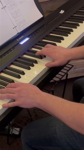 Just started piano lessons, quarter note blocks and single note bass lines to start lol