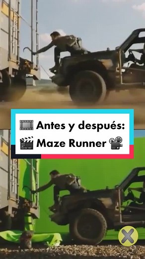 Así se grabó esta escena🎬📽🎞 #mazerunner #peliculas #makingof #movies