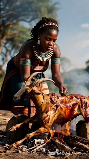 An African Roasting whole Goat #africanfood #africa #africanmeals #africanfoods