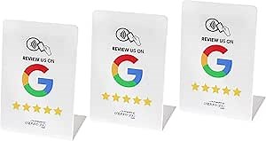 NFC BoostStand: Elevate Reviews with Capture 360 | Reusable Smart Stand | Effortless Scanning | User-Friendly | Amplify Local Business Recognition