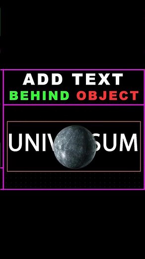How To Add TEXT Behind OBJECTS In Premiere Pro