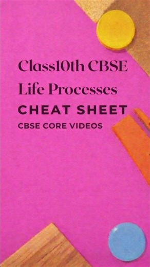 Life Processes🔥 Cheat Sheet Life Processes biology | Board Exam 2026 Class 10th CBSE & UP BOARD