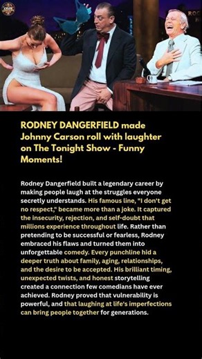 RODNEY DANGERFIELD made Johnny Carson roll with laughter on The Tonight Show Funny Moments!#shorts