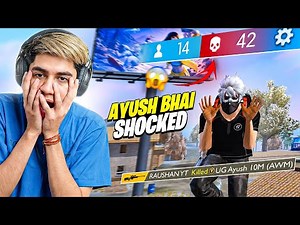 Ayush bhai got shocked after watching my Elimination😱 | Raushan Gamer