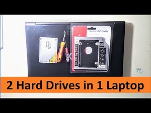 Fujitsu Lifebook AH532 Replace CD/DVD ROM with Hard drive || How to install caddy in laptop