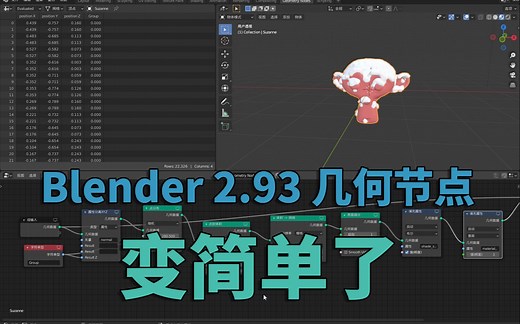 blender2.93几何节点-变简单了，一起来学吧