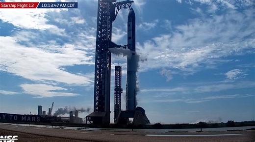 Starship Flight 12 WDR: First fully loaded Block 3 Full Stack Starship.https://t.co/9B7sn7hFUY