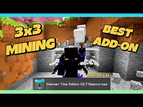 Hammer Time | 3x3 Mining Add-On | Best Add-On for Bedrock 1.21