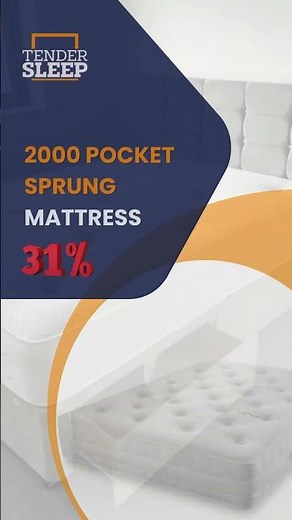 2000 Pocket Sprung Mattress | Tender Sleep | Premium Comfort & Back Support