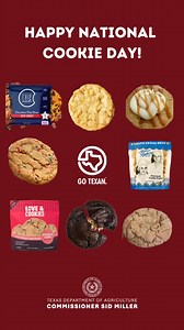 Celebrate National Cookie Day with a taste of Texas! 🍪🤩 From bold flavors to buttery bites, these cookies are made with a whole lot of love and Texas pride. 🌟 Grab one (or a dozen) and indulge in the local sweetness! Treat yourself, and save one for Commissioner Miller! Featured Texas-made cookies:@cookiesociety German Chocolate Cookie@neitlyvegansweets Vegan Lemon Cookie@thecookiecrave Salted Caramel Cheesecake Cookie (allergy-friendly!)@getloveandcookies Charlie Cash Chocolate Chip Cookie D