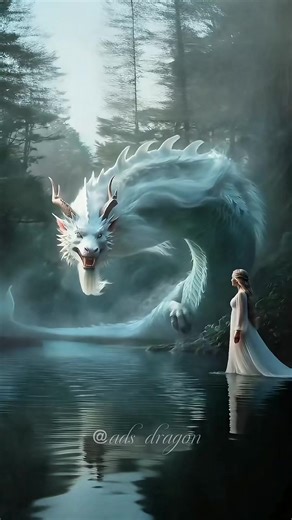 From the silent lake, the Dragon emerges.🐉✨️ Not to frighten — but to protect. And in that quiet moment, two souls remember they were never strangers. 🐉 静かな湖から、 龍神が姿を現す🐉✨️ 恐れさせるためではなく、 守るために。 そしてその静かな瞬間、 二つの魂は思い出す もともと 見知らぬ存在ではなかったことを🐉 #SpiritualConnection #MysticDragon #SacredBond #DragonEnergy #ADSdragon