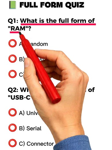 Can You Pass This Challenging Full Form Quiz?