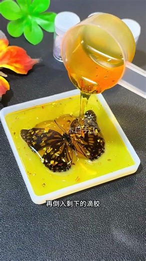 Let's make butterfly amber with your children. You can make photo frame ornaments, amber pendant