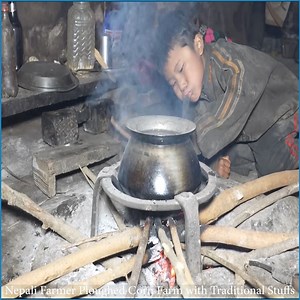 61K views · 1K reactions | Rural Nepali Village Chef cooking their daily food--Nepali mountain village used their primitive cooking technology for their daily food cooking. | Nepali Village Family | Facebook