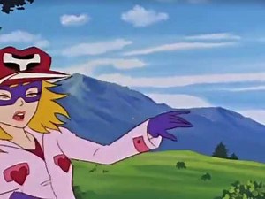 Female superheroine unconscious with sleeping dart captured and bound