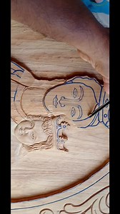 Mary and Jesus carving wood | UP wood art