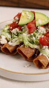 Chicken Rolled Taquitos Dorados de Pollo #shorts